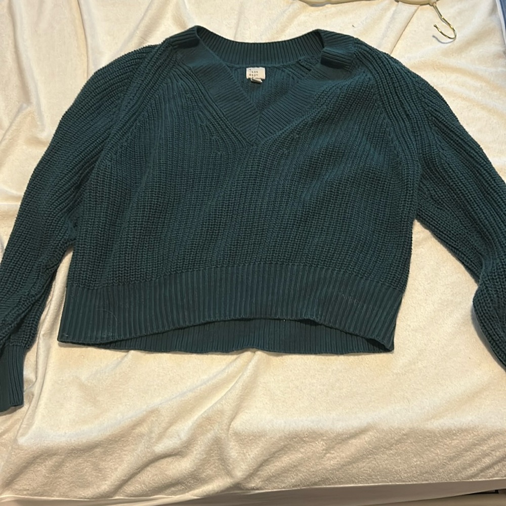Green sweater